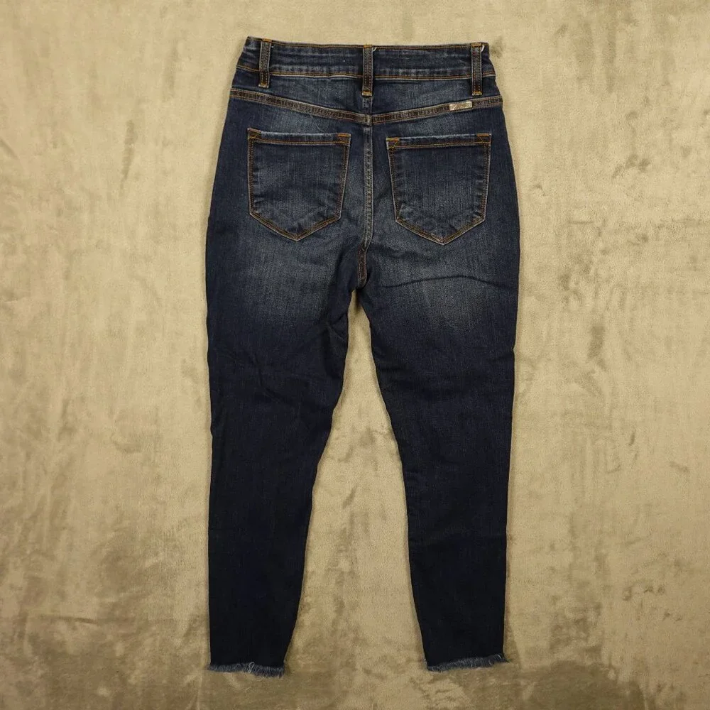 KanCan‎ Karlee High Rise Ankle Skinny Jeans Women’s 5/26 Distressed Dark Wash